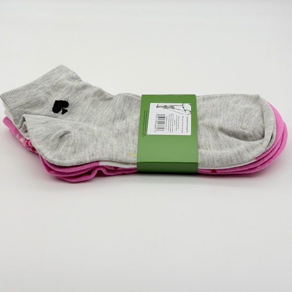 Kate Spade New York 3 Pairs Patterned Socks One Size - Picture 3 of 8